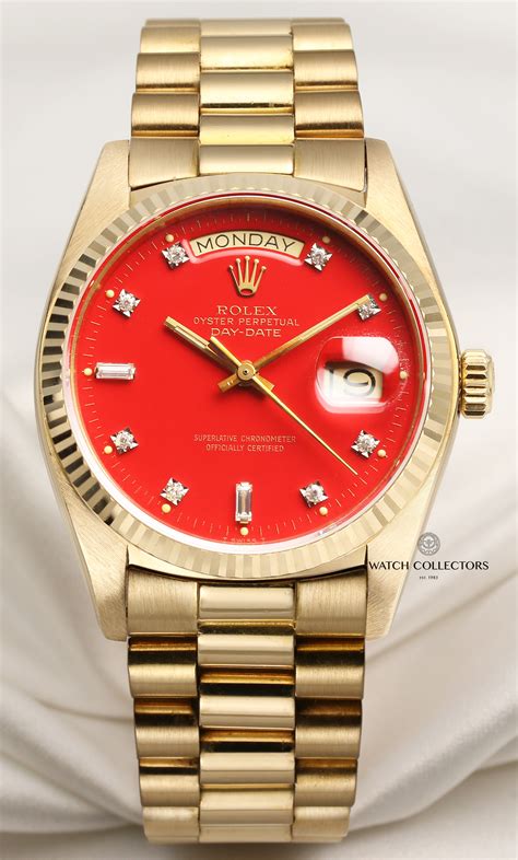 rolex double red dials|rolex with red face.